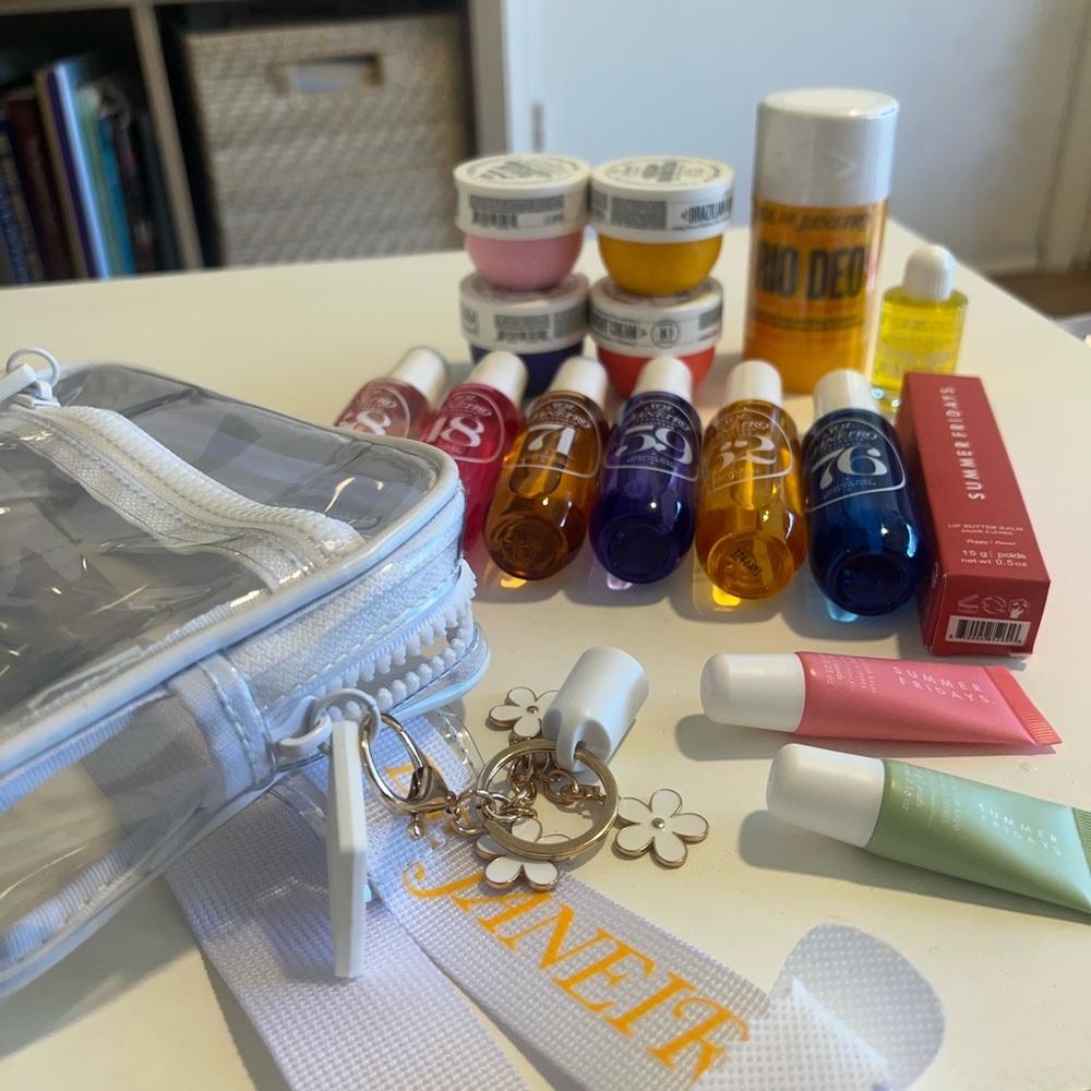 Sol de Janeiro + Summer Fridays Summer Gift Set with Clear Fanny Bag
